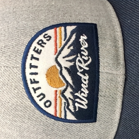 NWT,Wind River, Outfitters Men's Blue/White Mesh,Snap back Hat. - Picture 3 of 8